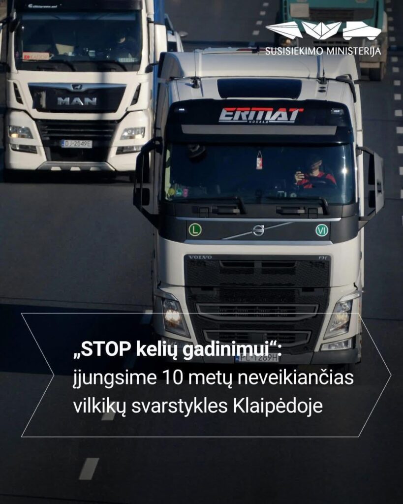 Juras Taminskas: "We will turn on the 10-year-old truck scales"