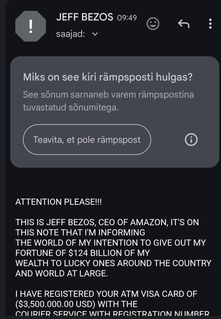 Jeff Bezos wrote to me Jeff Bezos wrote to me
