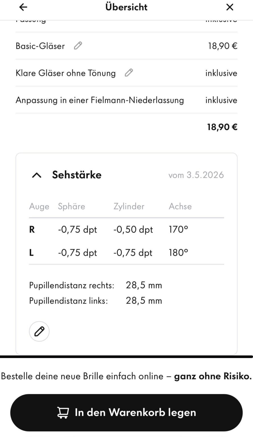 Fielmann glasses for 19 EUR: Legit? Fielmann glasses for 19 EUR: Legit?