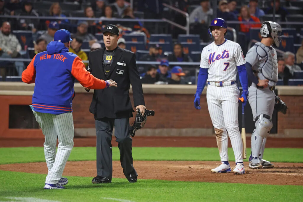 Mets’ Brett Baty loses challenge in ABS umpire controversy