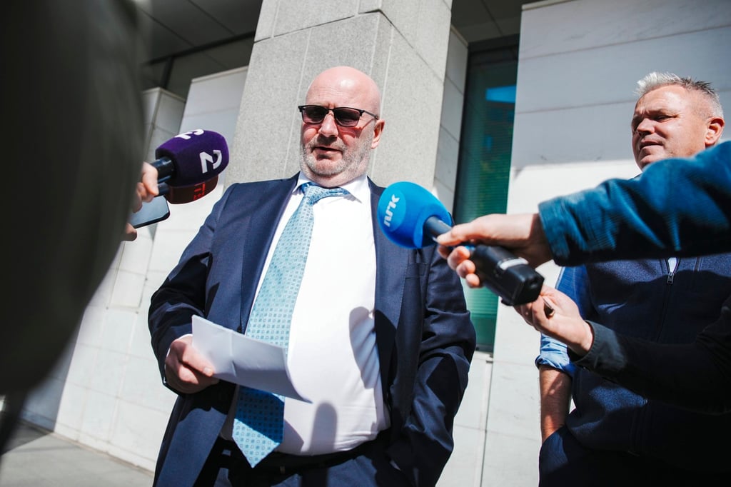 Police prosecutor Thomas Blom of the Police Security Service in Norway speaks to the media after a Chinese woman accused of spying was remanded in custody, in Oslo, Norway on May 8. Photo: EPA Police prosecutor Thomas Blom of the Police Security Service in Norway speaks to the media after a Chinese woman accused of spying was remanded in custody, in Oslo, Norway on May 8. Photo: EPA
