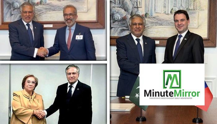 Ishaq Dar meets foreign ministers of Czech Republic, Portugal