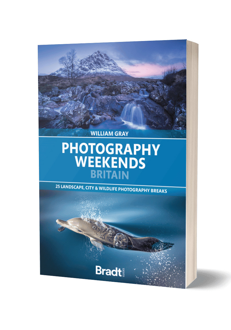 Front cover photo of Photography Weekends Britain by William Gray, published by Bradt Guides and on sale now.