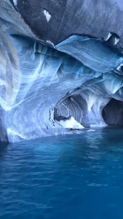Marble caves in Chile