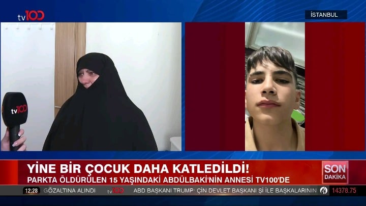 The mother of 15-year-old Abdulbaki, who was stabbed to death 17 times because he did not smoke, stated that she received threatening messages: "We have a hand in Abdulbaki's incident. If you do not withdraw your complaint, we will cut off your head in the middle of the street and kill you with a gun."