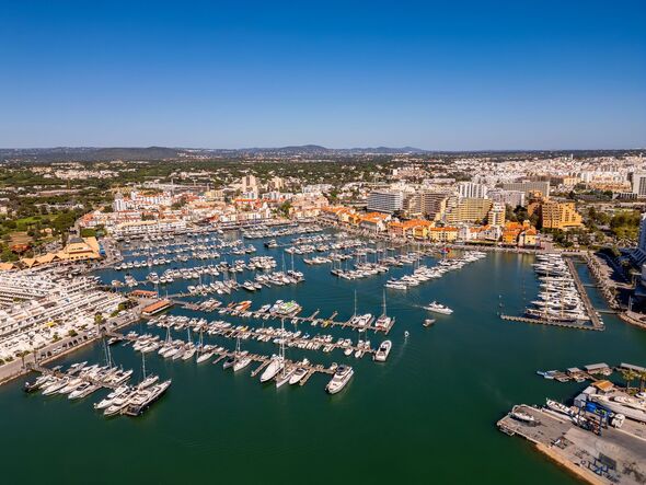 Aerial View on Marina of Vilamoura Algarve Portugal