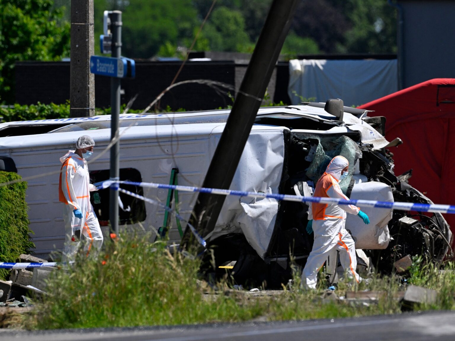 Four people killed after minibus collides with train in Belgium | Transport News Four people killed after minibus collides with train in Belgium | Transport News