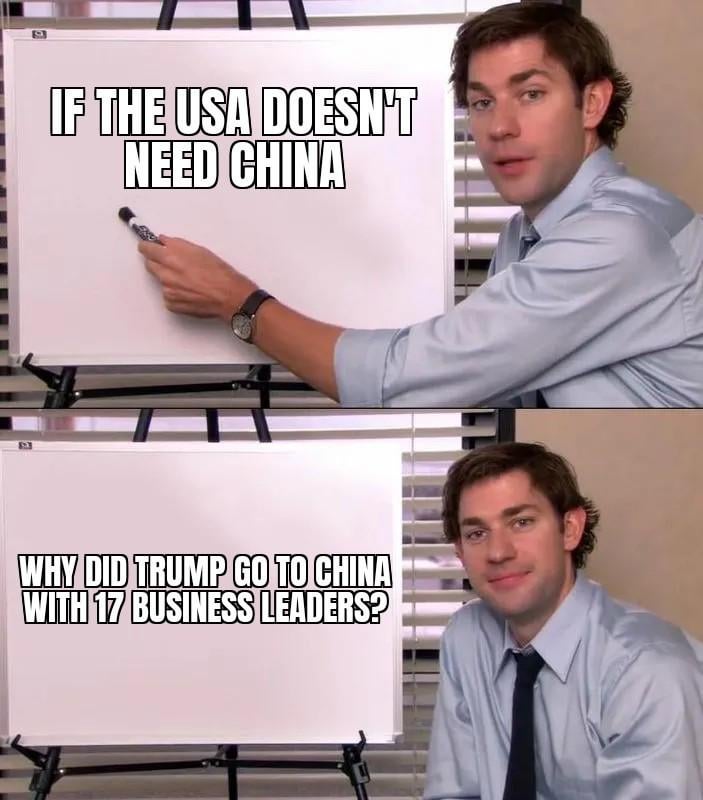 Me thinks the White House is in shambles.