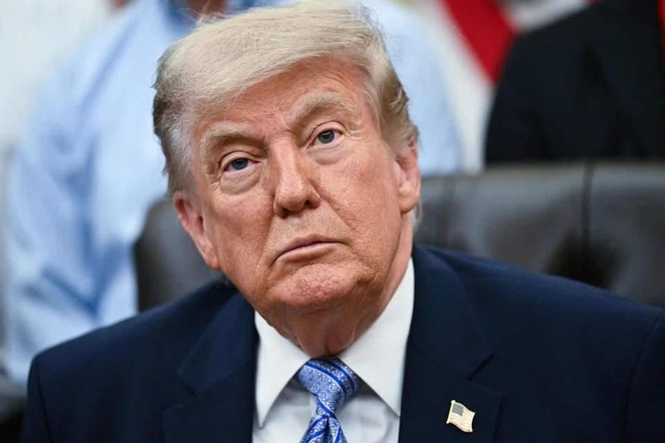 US President Donald Trump seen in the Oval Office of the White House in Washington, DC on 21 May 2026.