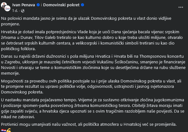 A big thank you to them for all the "visible changes" that made the lives of Croats easier