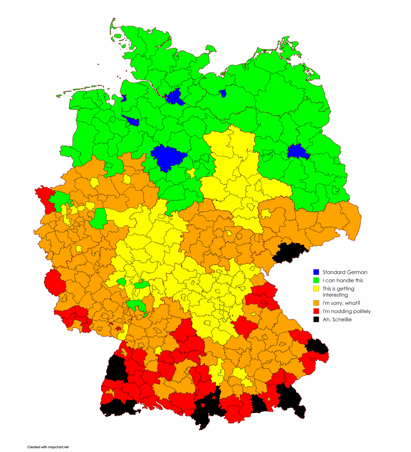 My impression of German accents as a non-native speaker
