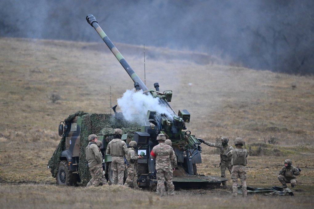 A Caesar self-propelled howitzer is being prepared by the Romanian, French and Polish militaries during the media day of the Multi-Domain Command Europe multinational exercise Dynamic Front, supported by NATO allied forces. (Photo by Alex Nicodim via Getty Images) A Caesar self-propelled howitzer is being prepared by the Romanian, French and Polish militaries during the media day of the Multi-Domain Command Europe multinational exercise Dynamic Front, supported by NATO allied forces. (Photo by Alex Nicodim via Getty Images)