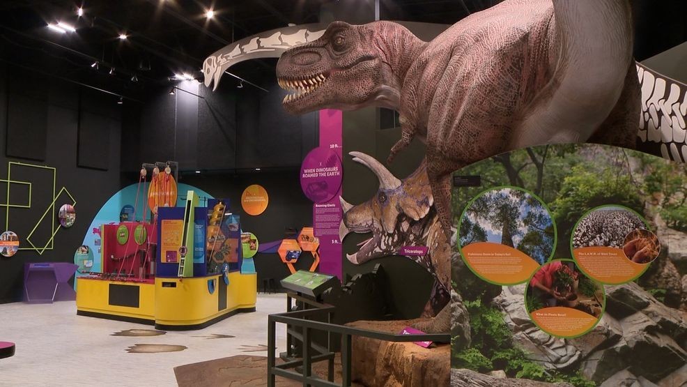 From earthquake simulators, to life size dinosaurs, the museum has something for everyone. (KTXS/Tavish Laffell)