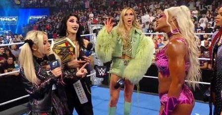 WWE fans in Spain LOVE Alexa Bliss trashing Jade Cargill on the mic WWE fans in Spain LOVE Alexa Bliss trashing Jade Cargill on the mic