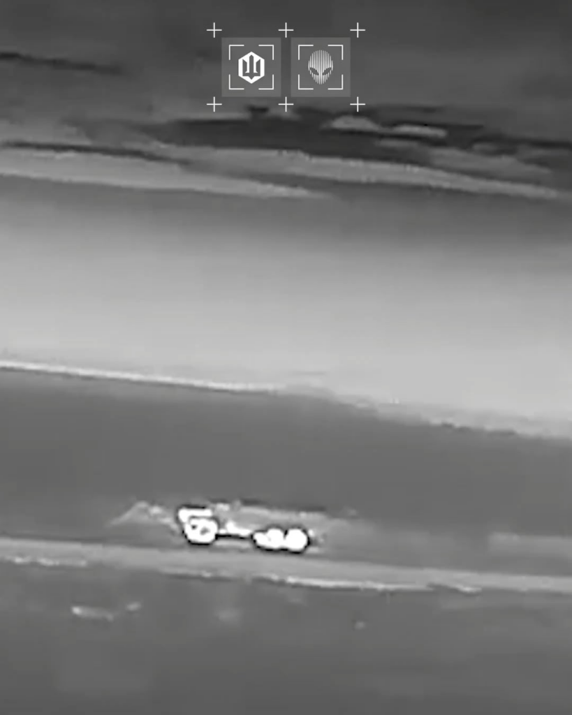 Footage of the Ukrainian Nemesis Brigade attacking Russians targets along the land corridor to Crimea on the Mariupol-Melitopol highway.
