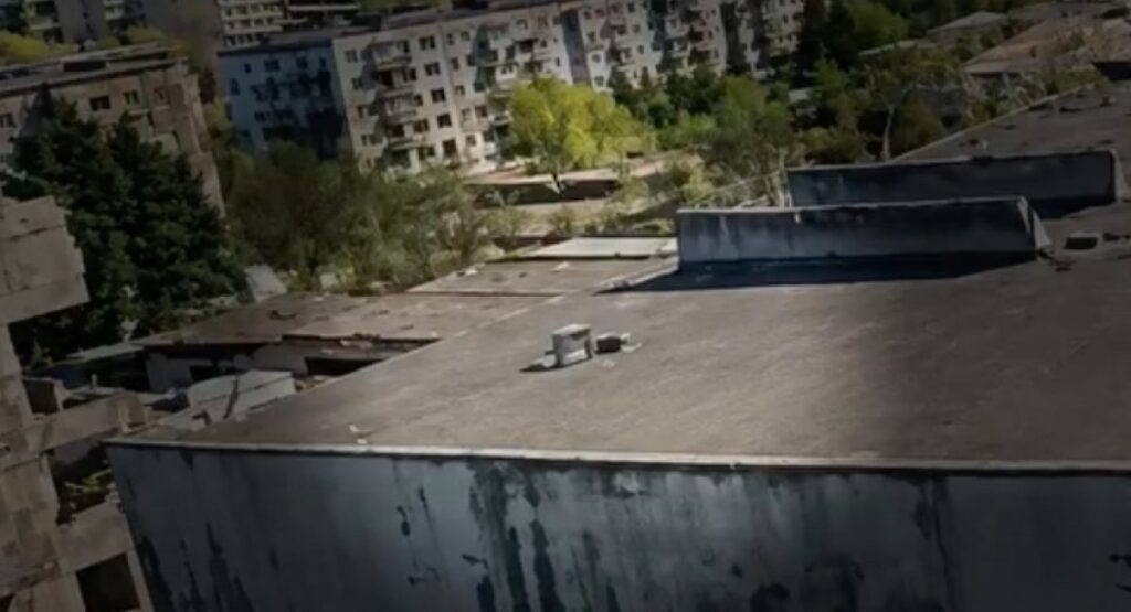 russian waiting drone / screenshot from video