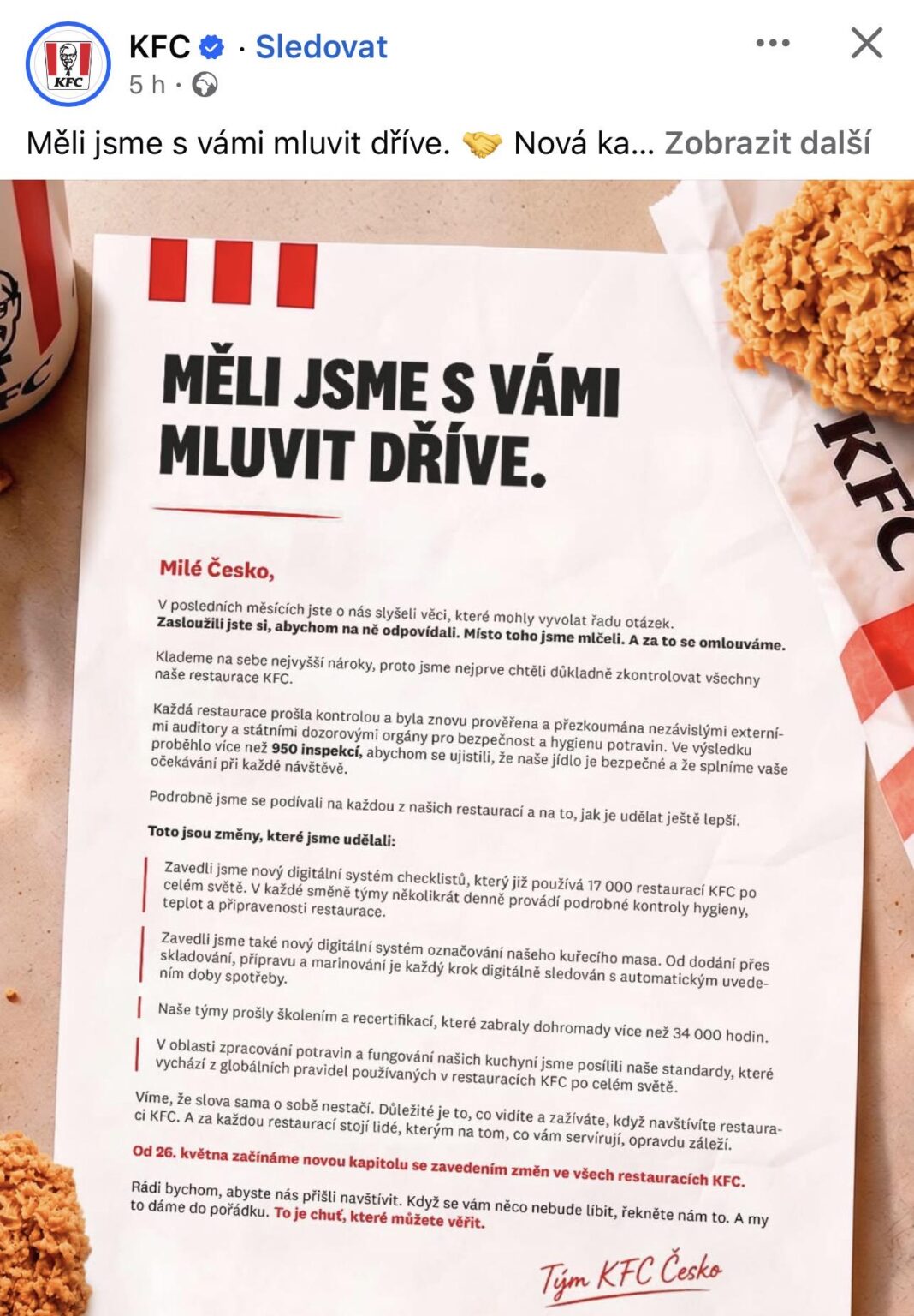 KFC - the infamous company for its rotten meat - claims that it will be better now, let's not believe them and continue the boycott