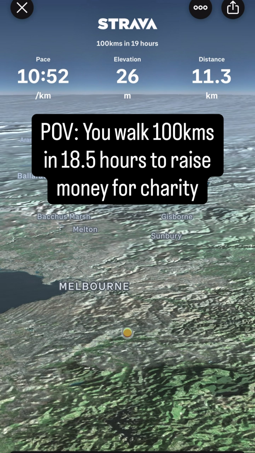 My 100km walk around Melbourne to raise money for RedKite