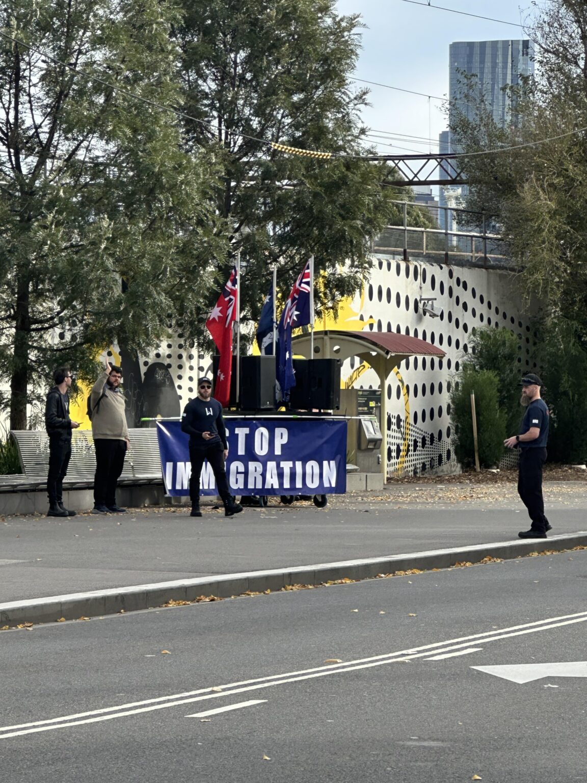 These losers are back outside Richmond Station