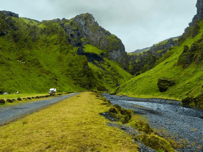 Takgil Canyon, Vik, Iceland