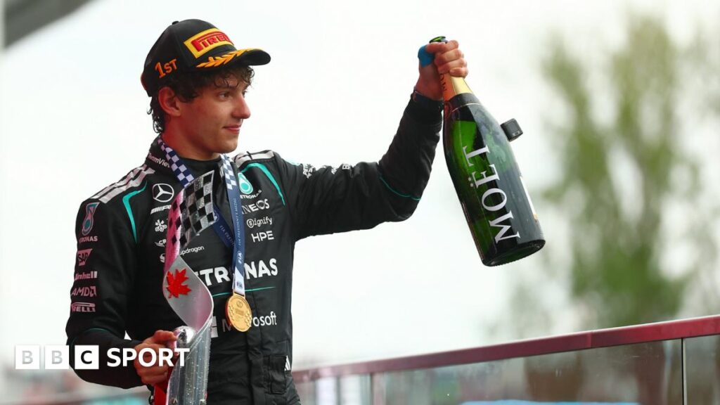 F1 Canadian Grand Prix result: Kimi Antonelli wins as George Russell retires Kimi Antonelli