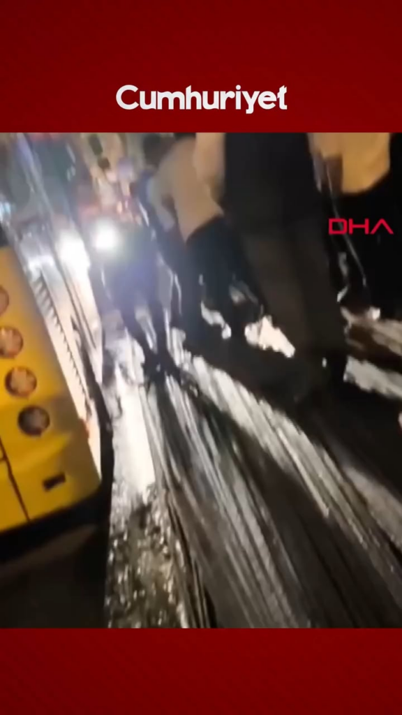 Rebars left haphazardly on the roadside in Istanbul punctured the underside of a bus and harmed passengers. Rebars left haphazardly on the roadside in Istanbul punctured the underside of a bus and harmed passengers.