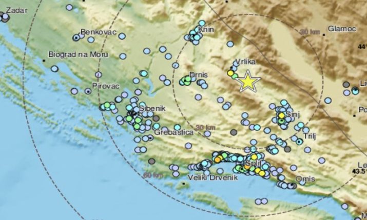 Two earthquakes hit Dalmatia within minutes Two earthquakes hit Dalmatia within minutes