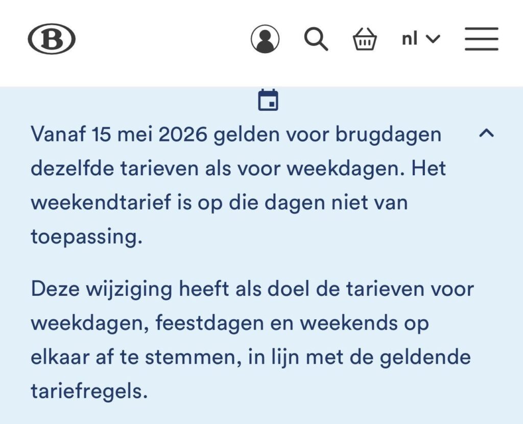 NMBS weekend ticket
