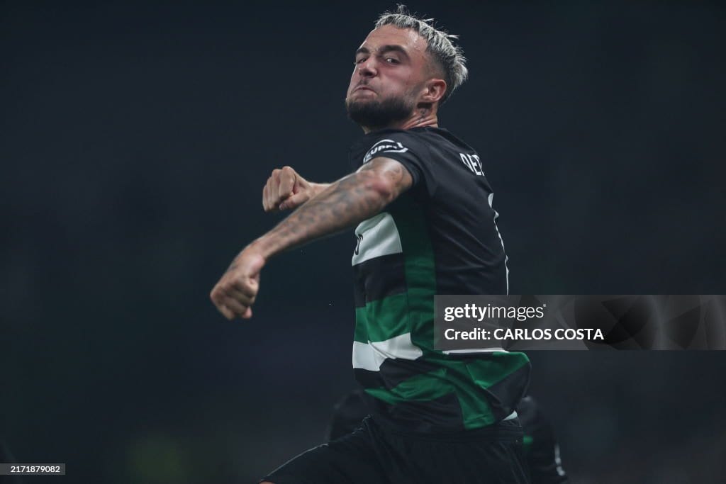 Belgian defender Zeno Debast in action for Sporting Lisbon in Liga Portugal