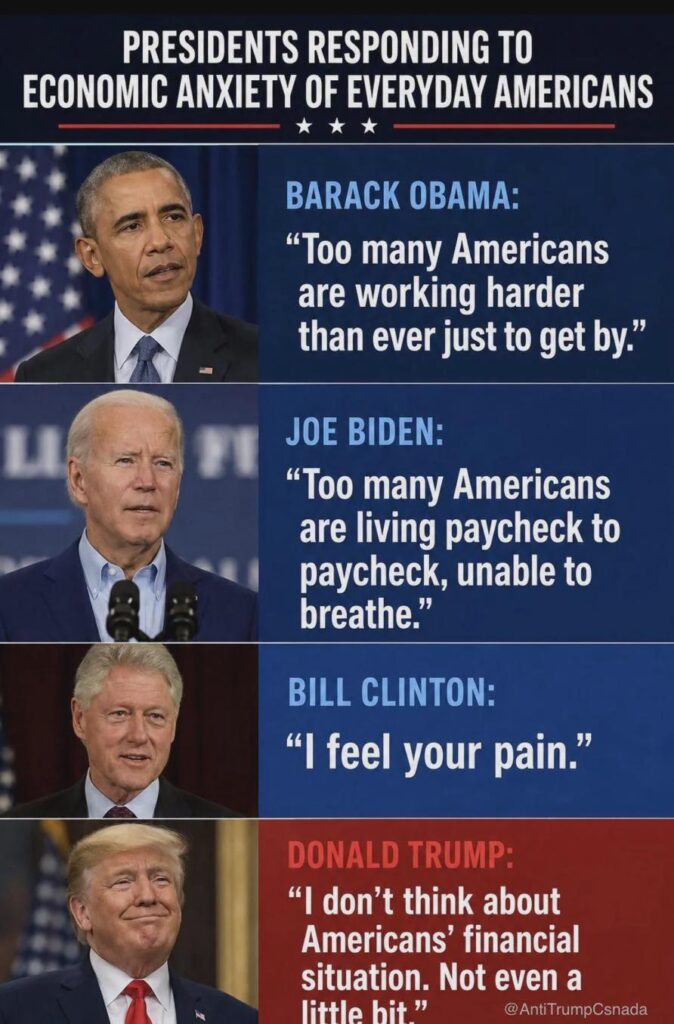 He just could care less.