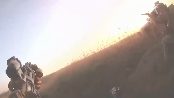 Ukrainian soldiers shot down Russian FPV drone. Pokrovsk direction. Published Mai 2026