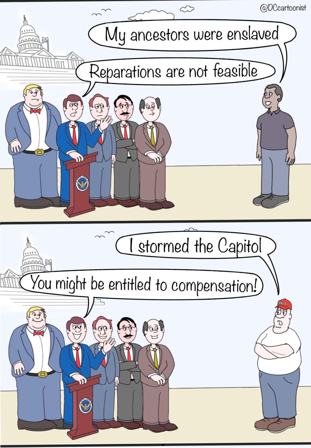 Reparations just aren’t feasible unless you’re a felon