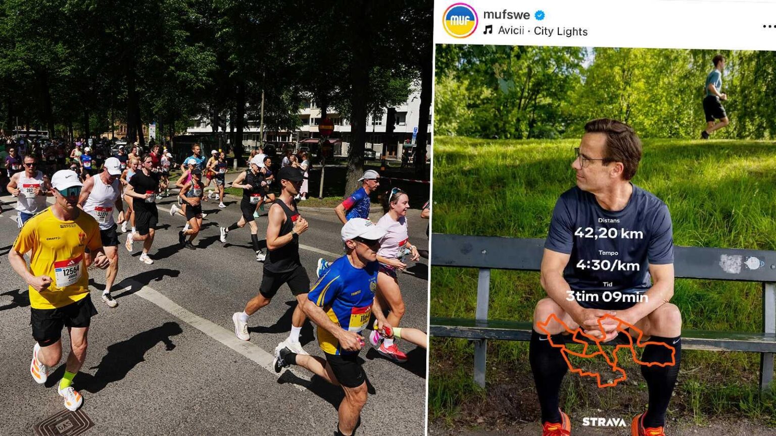 Muf invented Kristersson's marathon time: "High pace"