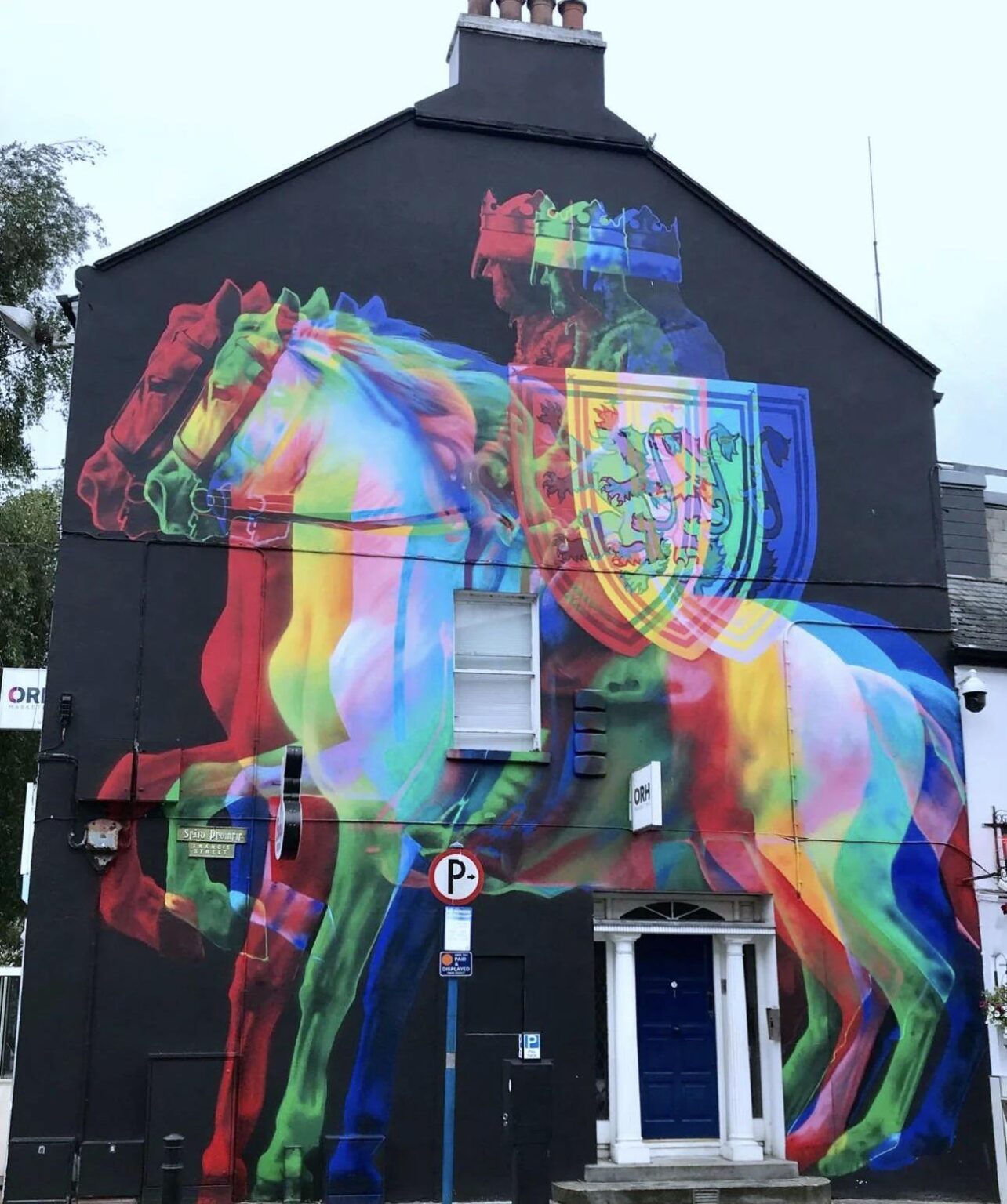 Street art in Dublin, Ireland created by an artist named ACHES