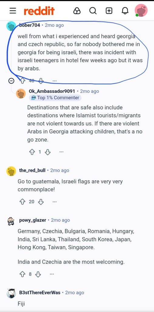 Saw this response to question about which countries are safe for israelis. Does anyone know what event are they talking about