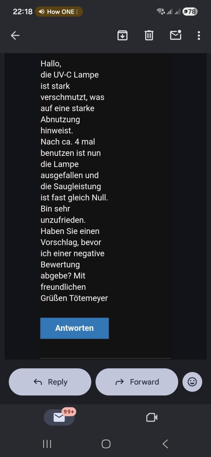 Sold a used dustmite vacuum cleaner for 5€ as private seller, received back a threat. I have videos of the UV light working while I had it. How likely will Ebay DE protect me?