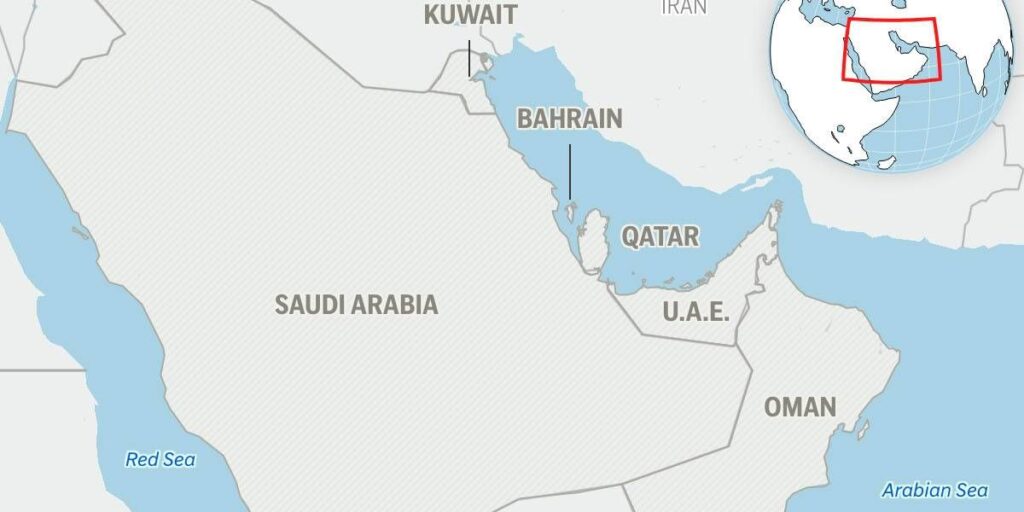 British military says ship caught fire after being hit off coast of Qatar