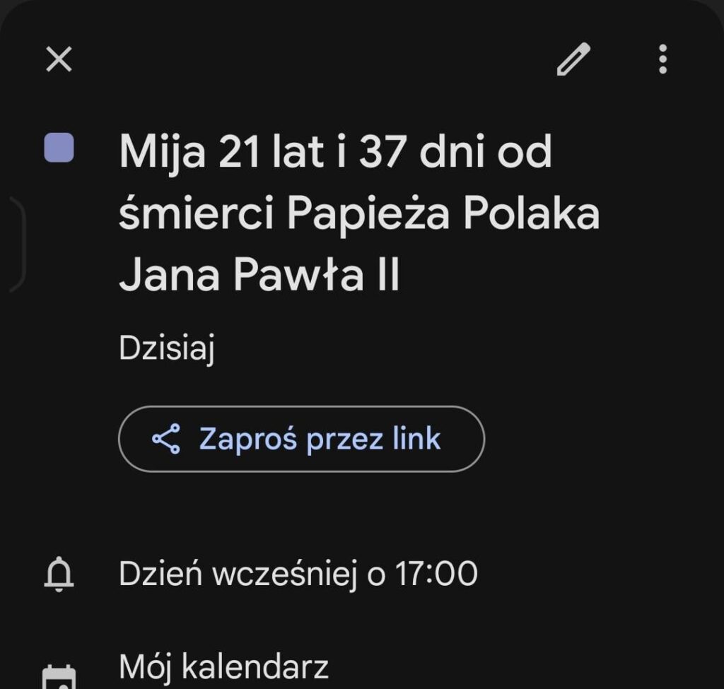 I set this notification a month ago and... I just remembered.