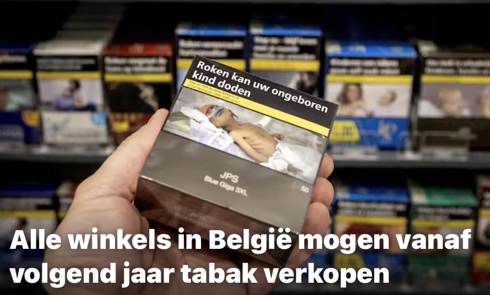 Shops in Belgium will be allowed to sell tobacco from next year