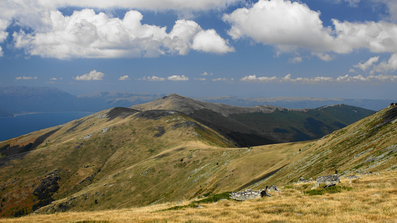 Mountain ridges in Pelister National Park near Bitola, North Macedonia