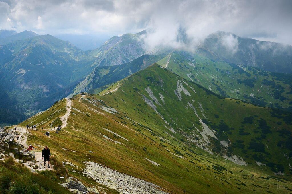 View from the top of Kasprowy Wierch, Poland