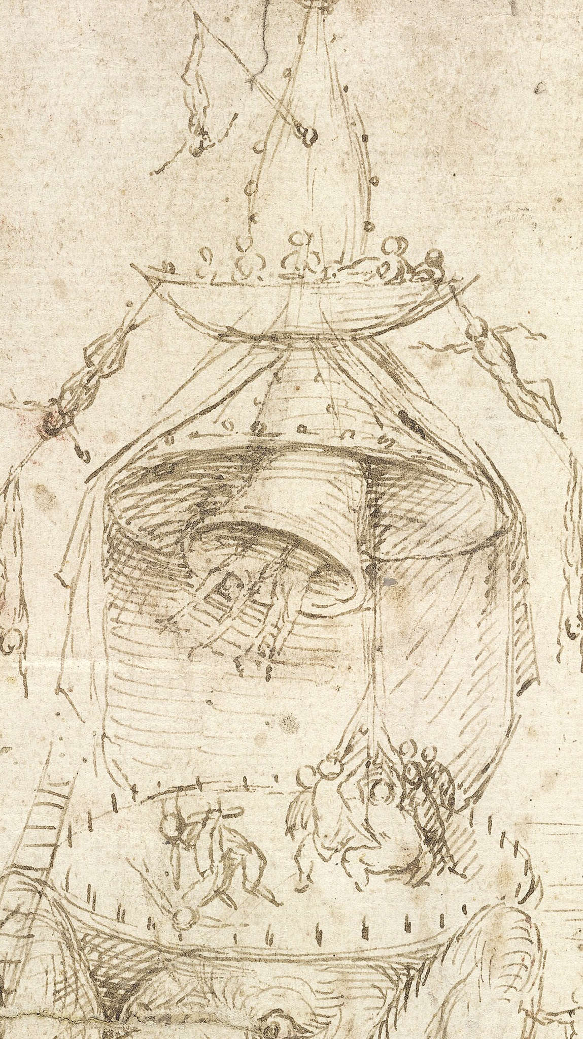 Hieronymus Bosch, Hellscape, detail