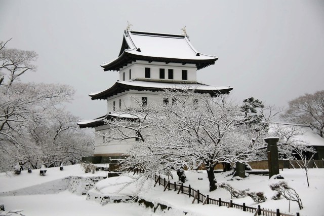 Snow blankets Hokkaido Japan December 10,11 2016