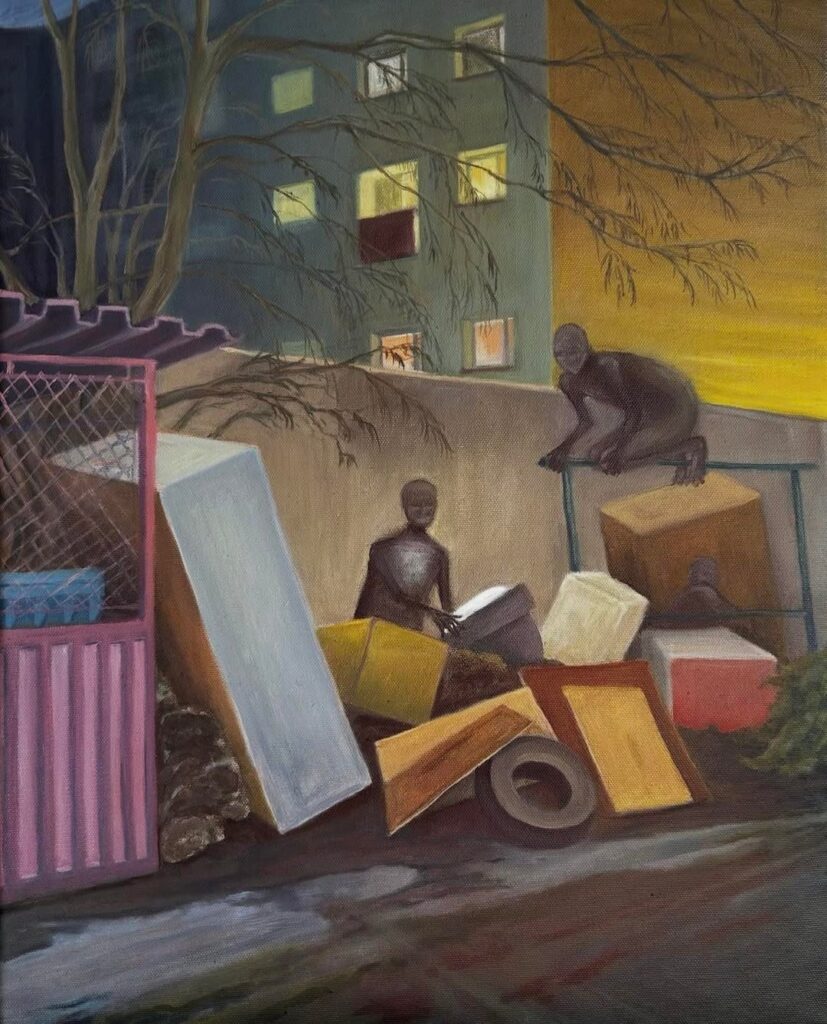 My oil paintings depicting everyday life in Poland :)