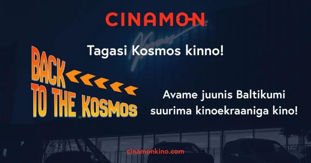 Cinamon moves back to the cinema Kosmos