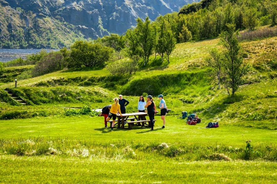 Thorsmork Valley in spring. Thorsmork Valley in spring.