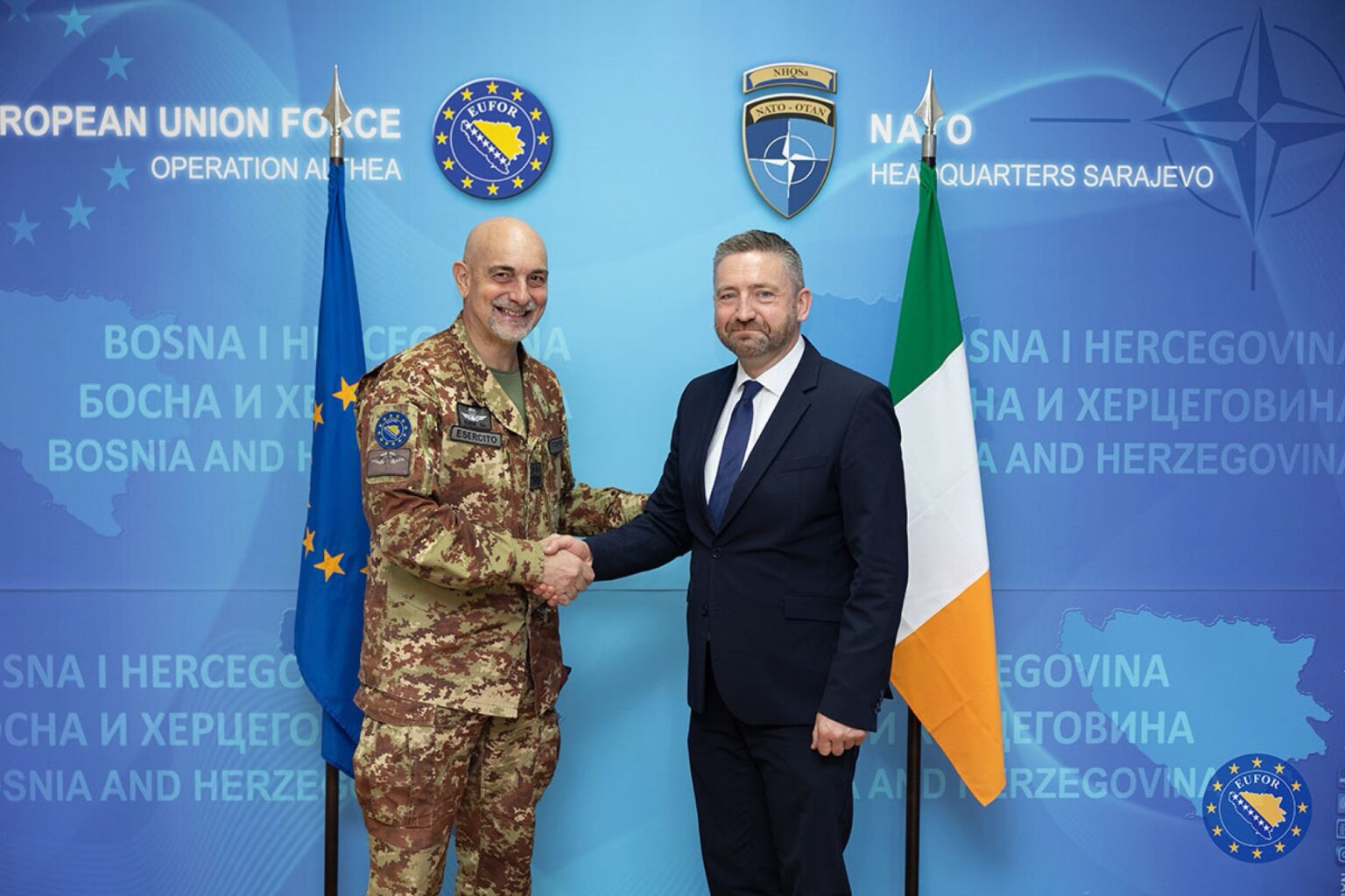 EUFOR Commander Praises Irish Contribution to Peace and Stability in BiH EUFOR Commander Praises Irish Contribution to Peace and Stability in BiH