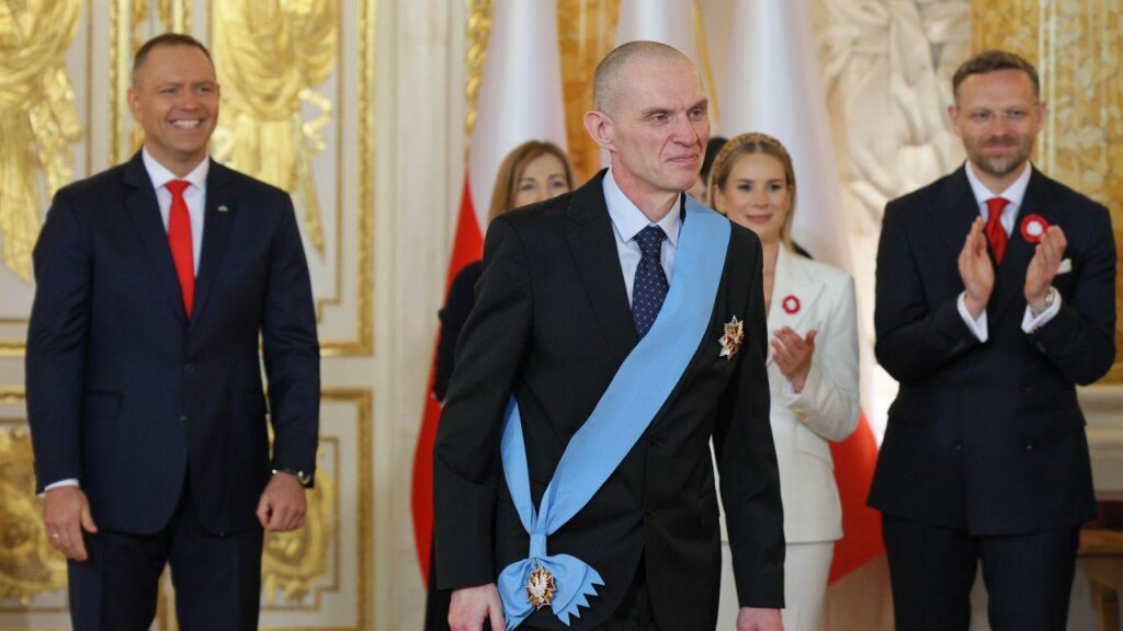 Poland honors freed Belarus activist Poczobut with top state order Poland honors freed Belarus activist Poczobut with top state order