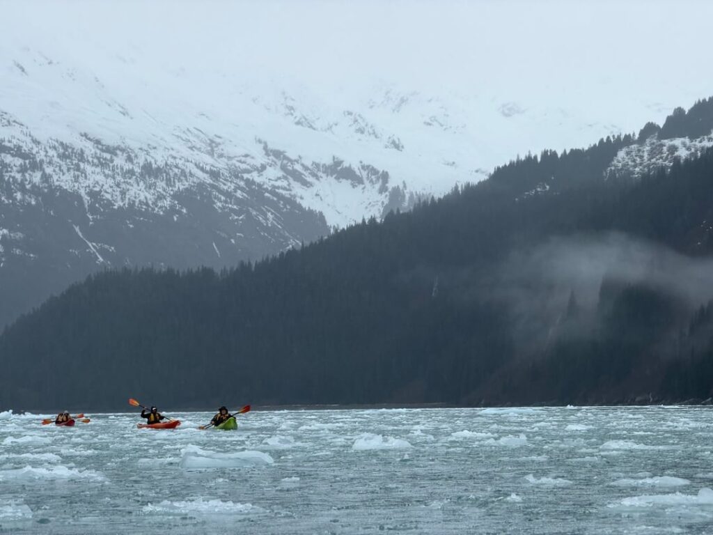 Meares Glacier, Alaska... (Ice Kayaking)