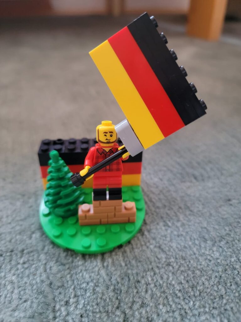 A year ago we moved our family to Germany from the United States. We each made a lego creation to celebrate.